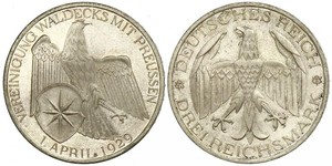 3 Mark República de Weimar (1918-1933) Plata 