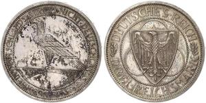 3 Mark República de Weimar (1918-1933) Plata 
