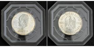 3 Mark República de Weimar (1918-1933) Plata 