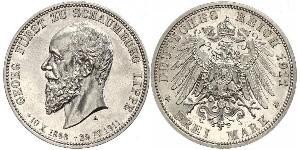 3 Mark Deutsches Kaiserreich (1871-1918) Silber 