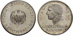 3 Mark Deutsches Kaiserreich (1871-1918) Silber Gotthold Ephraim Lessing