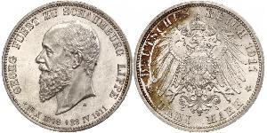 3 Mark Deutsches Kaiserreich (1871-1918) Silber 