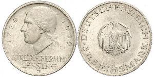 3 Mark Deutsches Kaiserreich (1871-1918) Silber Gotthold Ephraim Lessing