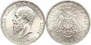 3 Mark Deutsches Kaiserreich (1871-1918) Silber 