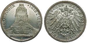 3 Mark Deutschland Silber 