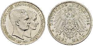 3 Mark Herzogtum Braunschweig (1815 - 1918) Silber Ernst August (Braunschweig) (1887 - 1953)