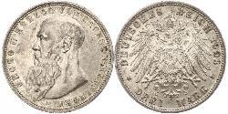 3 Mark Herzogtum Sachsen-Meiningen (1680 - 1918) Silber Georg II. (Sachsen-Meiningen)