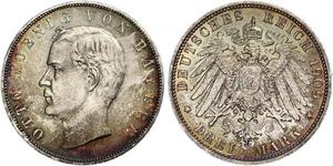 3 Mark Königreich Bayern (1806 - 1918) Silber Otto (Bayern)(1848 – 1916)