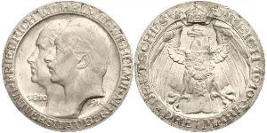3 Mark Königreich Preußen (1701-1918) Silber Wilhelm II, German Emperor (1859-1941)