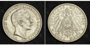 3 Mark Königreich Preußen (1701-1918) Silber Wilhelm II, German Emperor (1859-1941)
