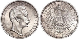 3 Mark Königreich Preußen (1701-1918) Silber Wilhelm II, German Emperor (1859-1941)
