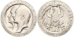 3 Mark Königreich Preußen (1701-1918) Silber Wilhelm II, German Emperor (1859-1941)