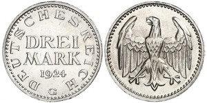 3 Mark Weimarer Republik (1918-1933) Silber 