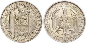 3 Mark Weimarer Republik (1918-1933) Silber 