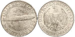 3 Mark Weimarer Republik (1918-1933) Silber 