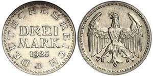 3 Mark Weimarer Republik (1918-1933) Silber 