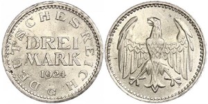 3 Mark Weimarer Republik (1918-1933) Silber 