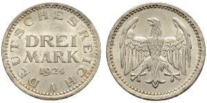 3 Mark Weimarer Republik (1918-1933) Silber 