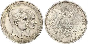 3 Mark Duchy of Brunswick (1815 - 1918) Silver Ernest Augustus, Duke of Brunswick (1887 - 1953)