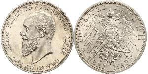 3 Mark German Empire (1871-1918) Silver 