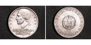 3 Mark German Empire (1871-1918) Silver Gotthold Ephraim Lessing