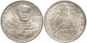 3 Mark Grand Duchy of Saxe-Weimar-Eisenach (1809 - 1918) Silver 
