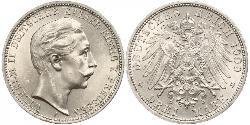 3 Mark Kingdom of Prussia (1701-1918) Silver Wilhelm II, German Emperor (1859-1941)