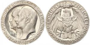 3 Mark Kingdom of Prussia (1701-1918) Silver Wilhelm II, German Emperor (1859-1941)