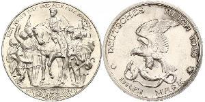 3 Mark Kingdom of Prussia (1701-1918) Silver 