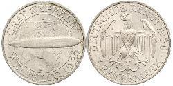 3 Mark Weimar Republic (1918-1933) Silver 