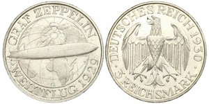 3 Mark Weimar Republic (1918-1933) Silver 