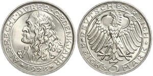 3 Mark Weimar Republic (1918-1933) Silver 