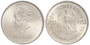 3 Mark Weimar Republic (1918-1933) Silver 