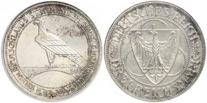 3 Mark Weimar Republic (1918-1933) Silver 
