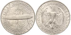 3 Mark Weimar Republic (1918-1933) Silver 