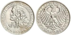 3 Mark Weimar Republic (1918-1933) Silver 