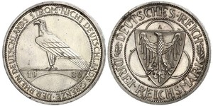 3 Mark Weimar Republic (1918-1933) Silver 