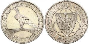 3 Mark Weimar Republic (1918-1933) Silver 