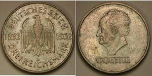 3 Mark Weimar Republic (1918-1933) Silver 