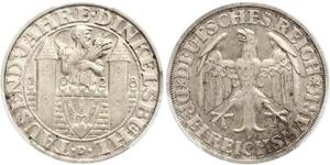 3 Mark Weimar Republic (1918-1933) Silver 