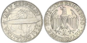 3 Mark Weimar Republic (1918-1933) Silver 