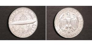 3 Mark Weimar Republic (1918-1933) Silver 