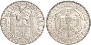 3 Mark Weimar Republic (1918-1933) Silver 