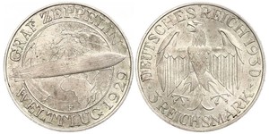 3 Mark Weimar Republic (1918-1933) Silver 