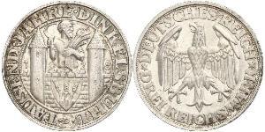 3 Mark Weimar Republic (1918-1933) Silver 