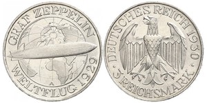 3 Mark Weimar Republic (1918-1933) Silver 