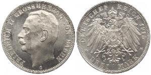 3 Mark 巴登大公國 (1806 - 1918) 銀 弗里德里希二世 (巴登)