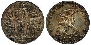 3 Mark 普魯士王國 (1701 - 1918) 銀 