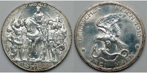 3 Mark 普魯士王國 (1701 - 1918) 銀 