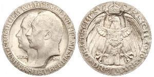 3 Mark 普魯士王國 (1701 - 1918) 銀 威廉二世 (德国)